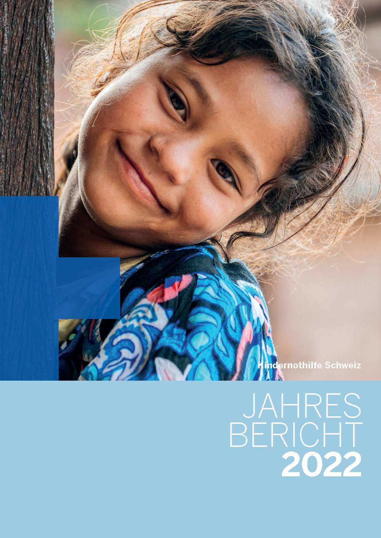 Cover des Jahresberichts 2022 der Kindernothilfe Schweiz (Quelle: Kindernothilfe)